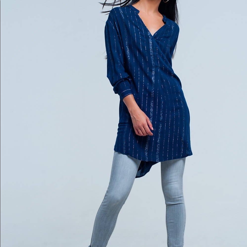 Blue Dress Shirt Long Sleeve